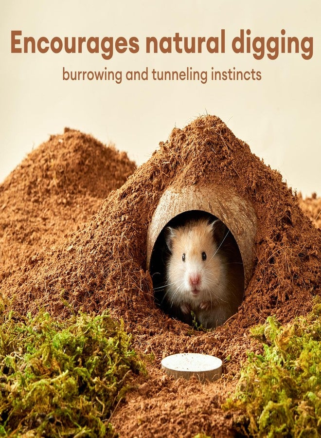 BUCATSTATE 5L Natural Coco Fiber Hamster Bedding, Soft Natural Coco Fiber Substrate for Small Pets & Dwarf Syrian Hamsters, Gerbils, Mice, Low-dust Hamster Hamsters - Image 5